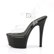 Load image into Gallery viewer, Basic Pleaser Clear Strap Platform Heels