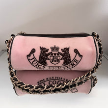 Load image into Gallery viewer, VINTAGE Juicy Couture Pink Velour Barrel Bag