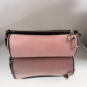 VINTAGE Juicy Couture Pink Velour Barrel Bag