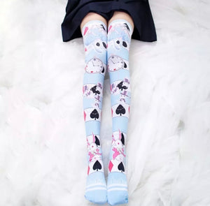 Alice In Wonderland Stockings (Blue)