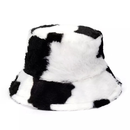Furry Cow Bucket Hat