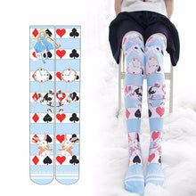 Load image into Gallery viewer, Alice In Wonderland Stockings (Blue)