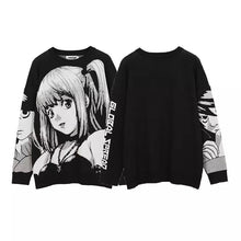 Load image into Gallery viewer, Misa Amane Oversized Premium Sweater