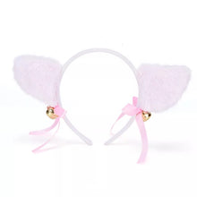 Load image into Gallery viewer, Cat Girl Headband with Bells (White)