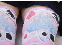 Load image into Gallery viewer, Alice In Wonderland Knee High Socks (Purple)