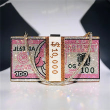 Load image into Gallery viewer, Rhinestone Cash Purse