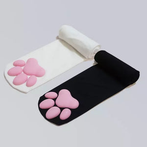 Famous Cat PawPad 3D Stockings (Black)