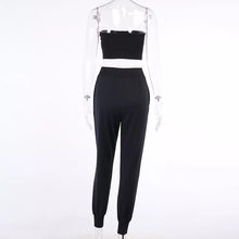 Load image into Gallery viewer, Rhinestone Sweatpants Set (Black)