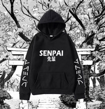 Load image into Gallery viewer, Senpai Unisex Hoodie (Black)