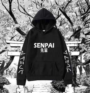 Senpai Unisex Hoodie (Black)