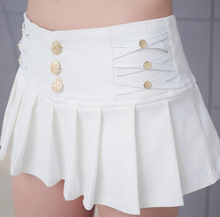 Load image into Gallery viewer, Super Mini Pleated Skirt (White)